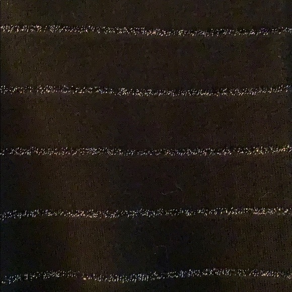 Express Black w/Glitter Stripe Short Sleeve - Picture 7 of 10